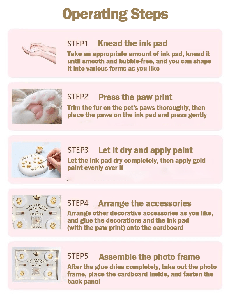 Paw Print Memorial Photo Frame - SixCat