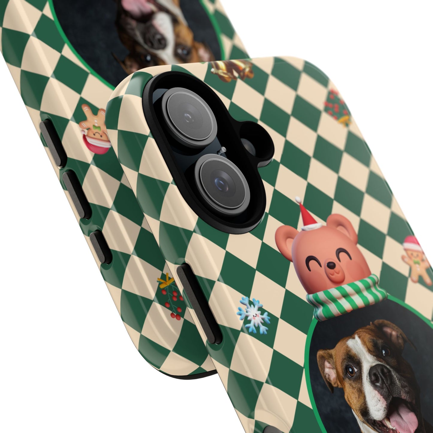 Christmas Pet Photo Phone Case — "Merry Christmas" Holiday Phone Cover