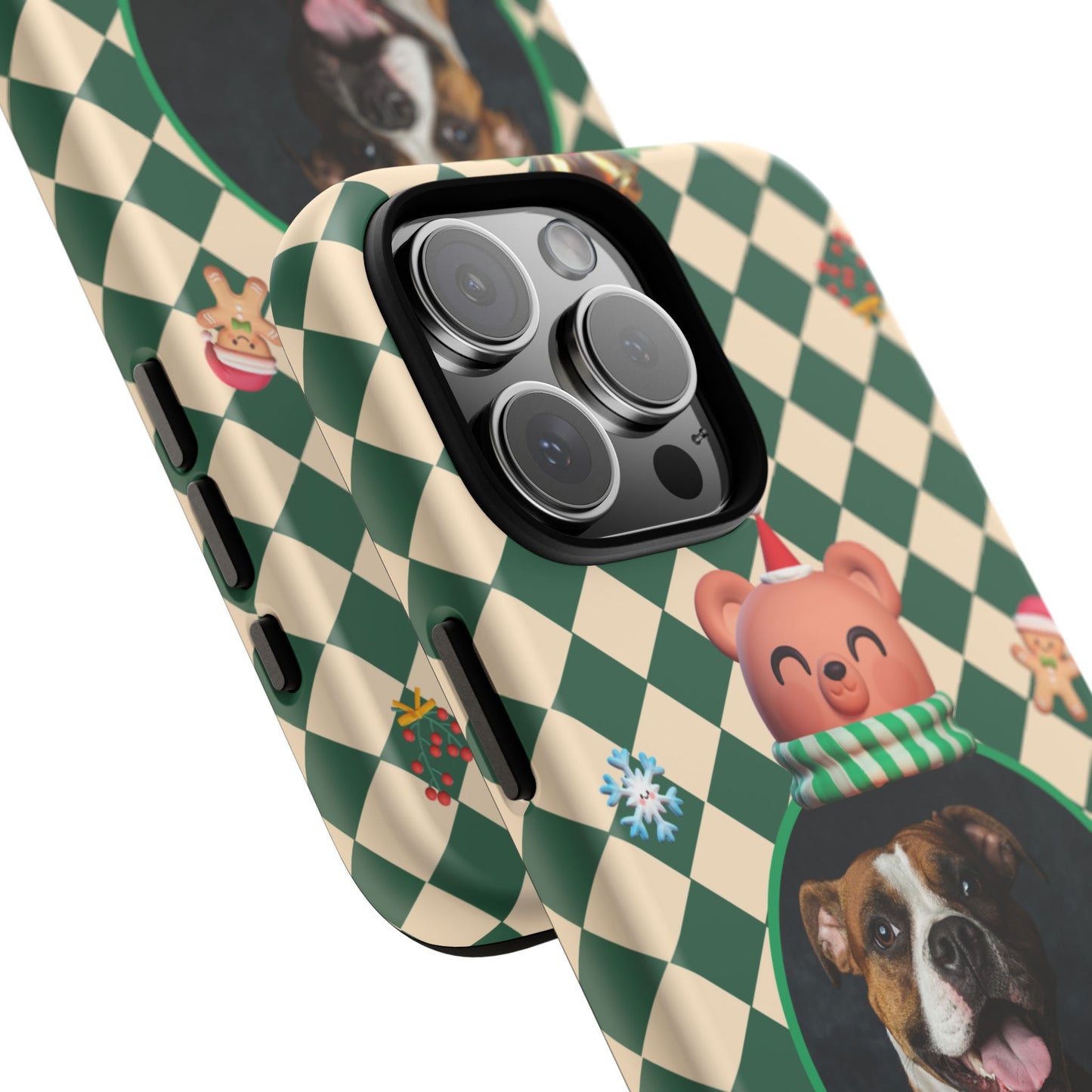 Christmas Pet Photo Phone Case — "Merry Christmas" Holiday Phone Cover
