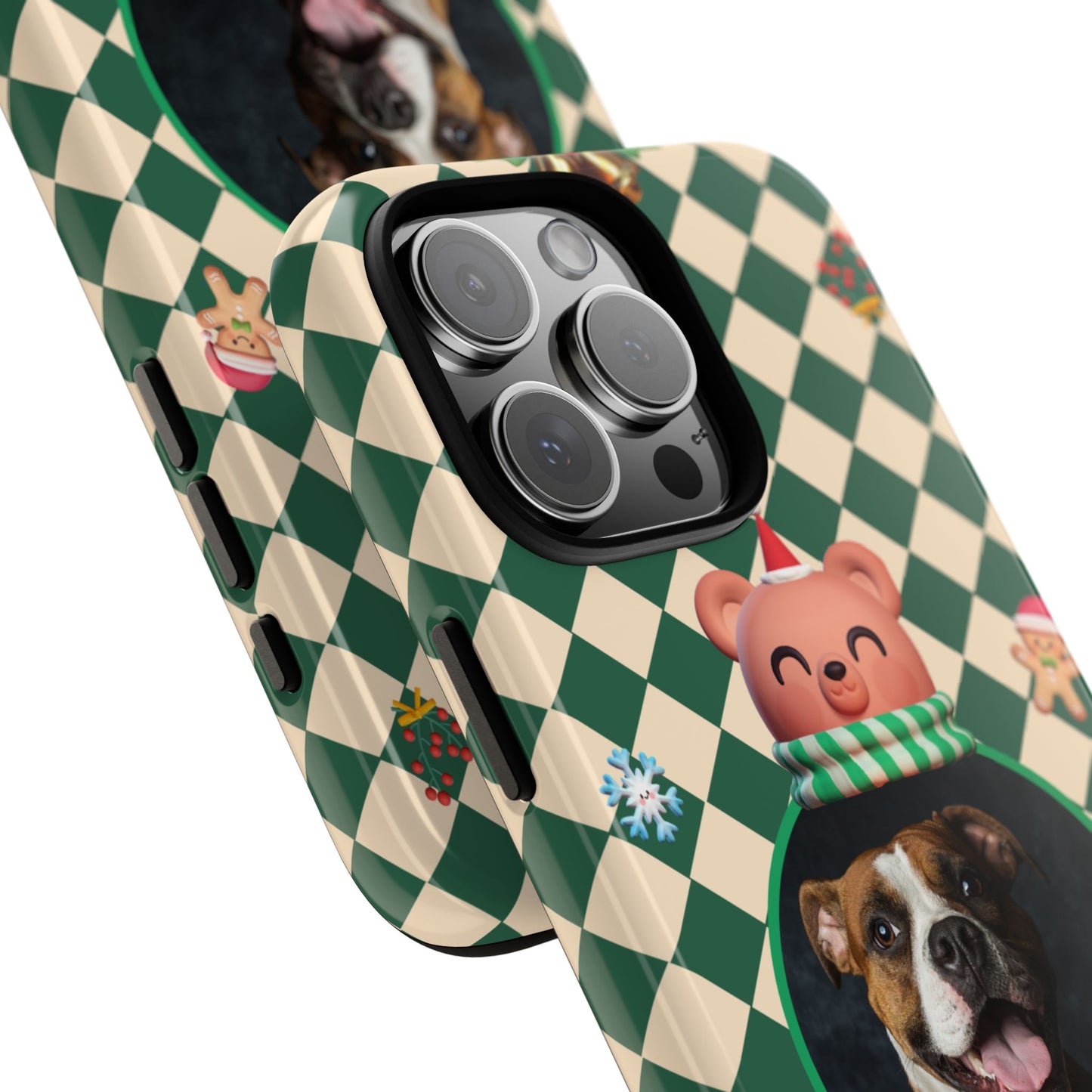 Christmas Pet Photo Phone Case — "Merry Christmas" Holiday Phone Cover