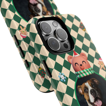 Christmas Pet Photo Phone Case — "Merry Christmas" Holiday Phone Cover