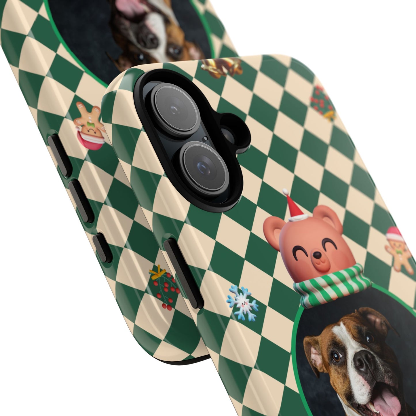 Christmas Pet Photo Phone Case — "Merry Christmas" Holiday Phone Cover