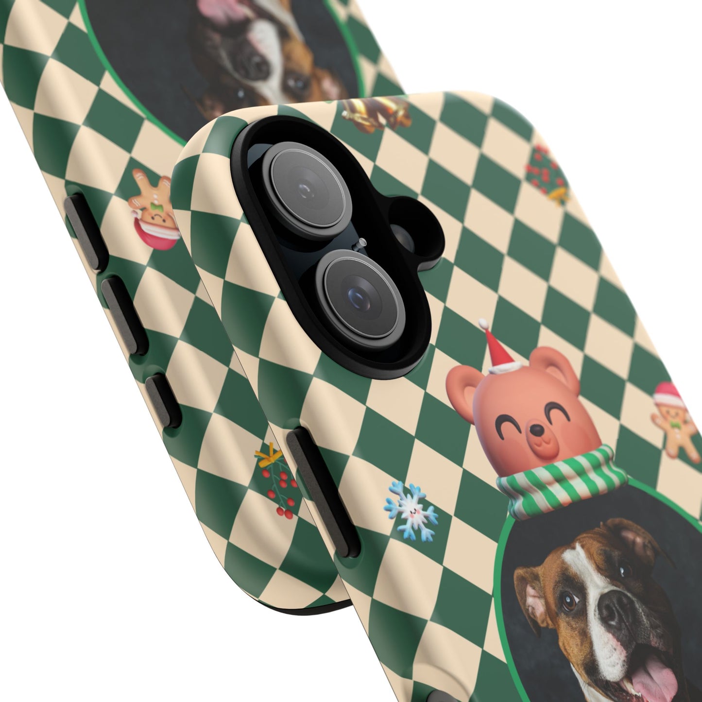 Christmas Pet Photo Phone Case — "Merry Christmas" Holiday Phone Cover