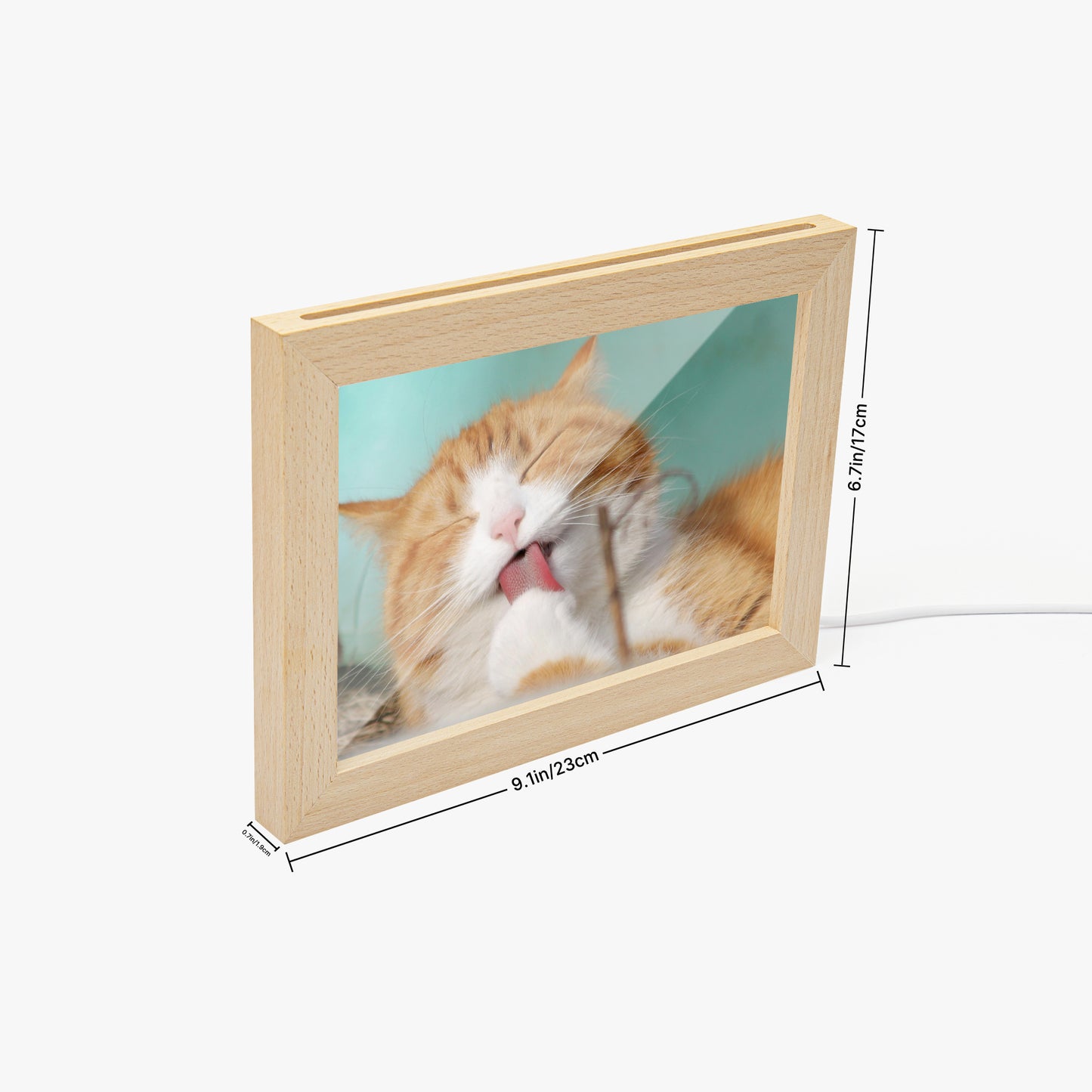 Mixed material custom photo frame