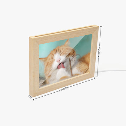 Mixed material custom photo frame