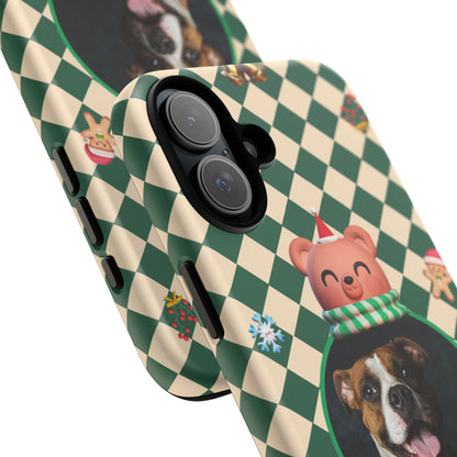 Christmas Pet Photo Phone Case — "Merry Christmas" Holiday Phone Cover