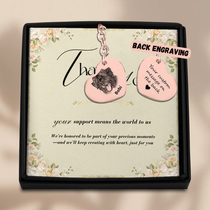 Heart Keychain - SixCat