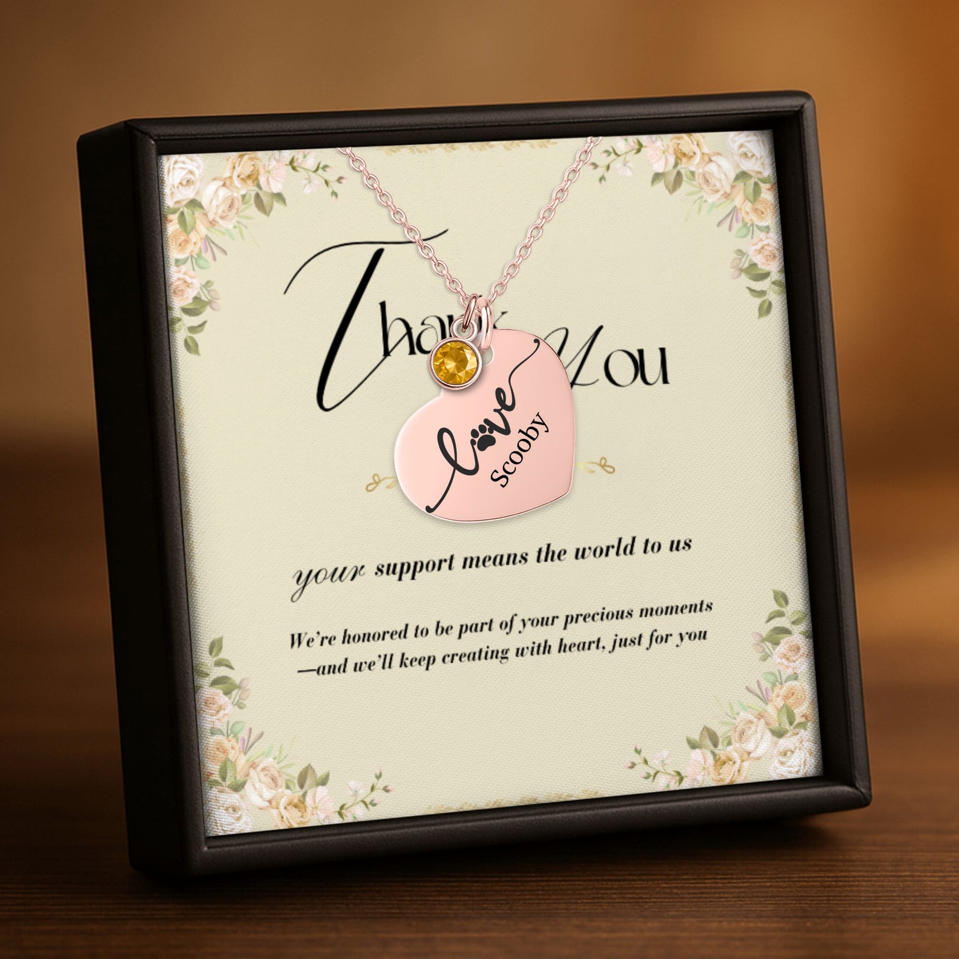 Custom engraved heart jewelry