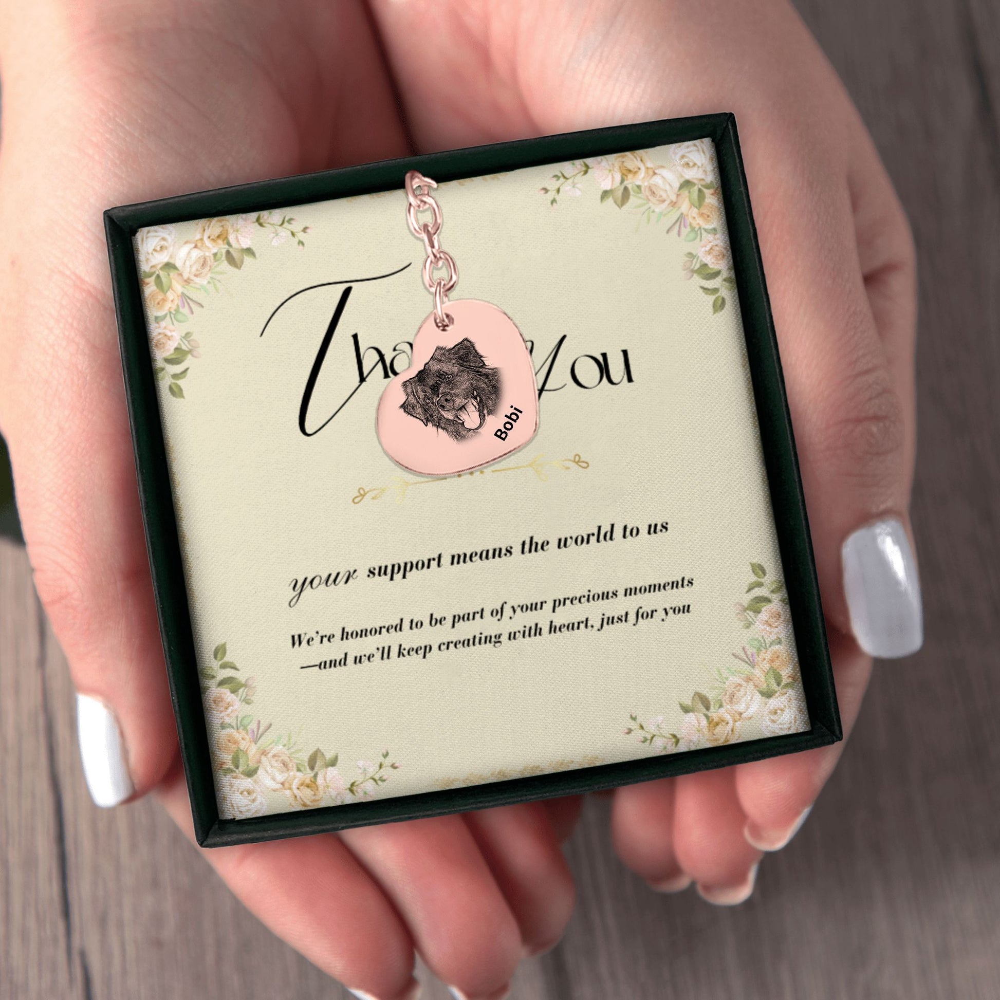 Heart Keychain - SixCat