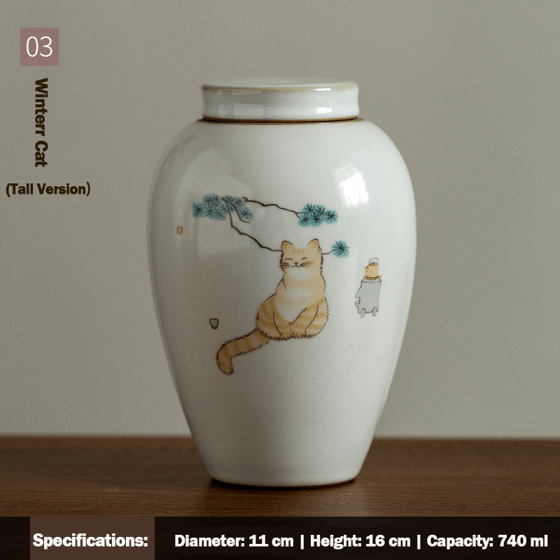 Pet Memorial Jar - Urn - SixCat