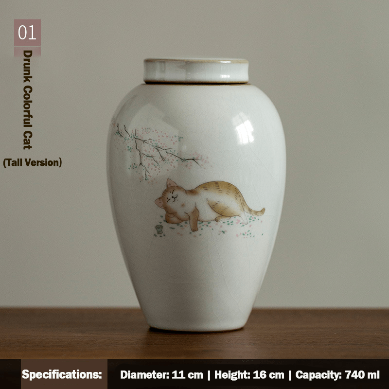 Pet Memorial Jar - Urn - SixCat