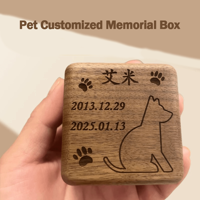 Pet Hair Memorial Box - SixCat