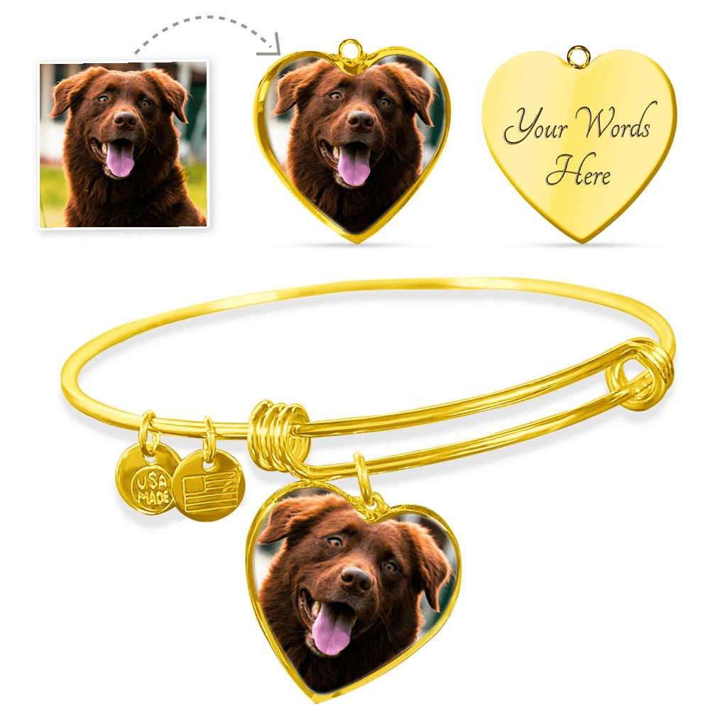 Custom Photo Heart Bracelet - SixCat