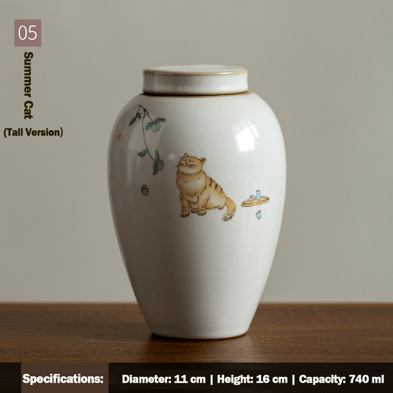 Pet Memorial Jar - Urn - SixCat