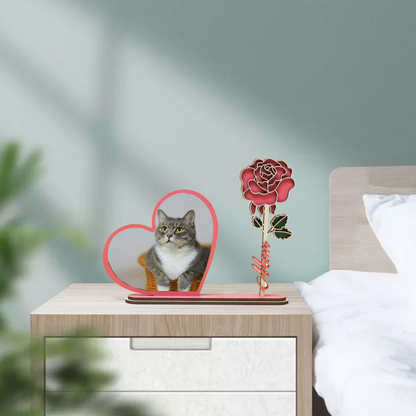 Rustic wooden picture frame personalized